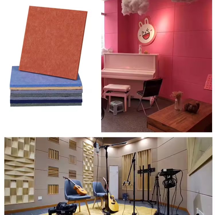 Lower Factory Price Wood Wool Acoustic Fiber Wall Panel Soundproof Foam Panels